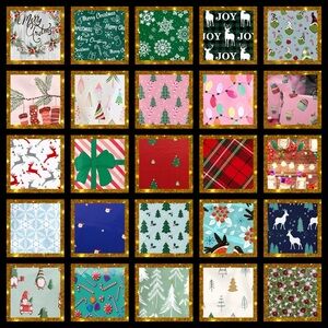 100 assorted holiday mailers winter & Christmas